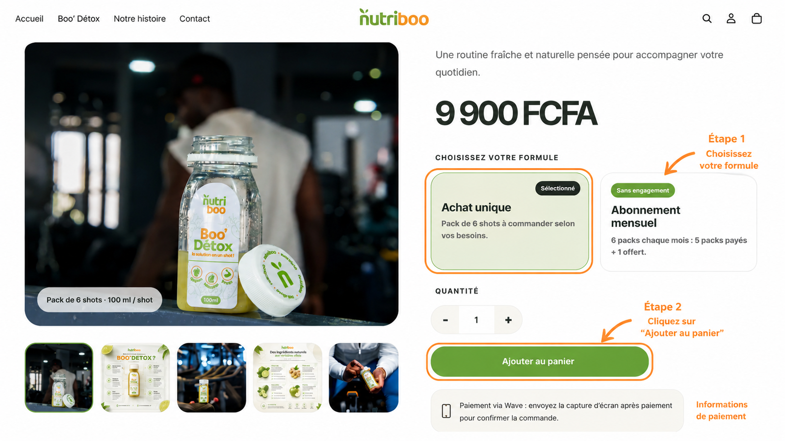 Choisissez votre formule