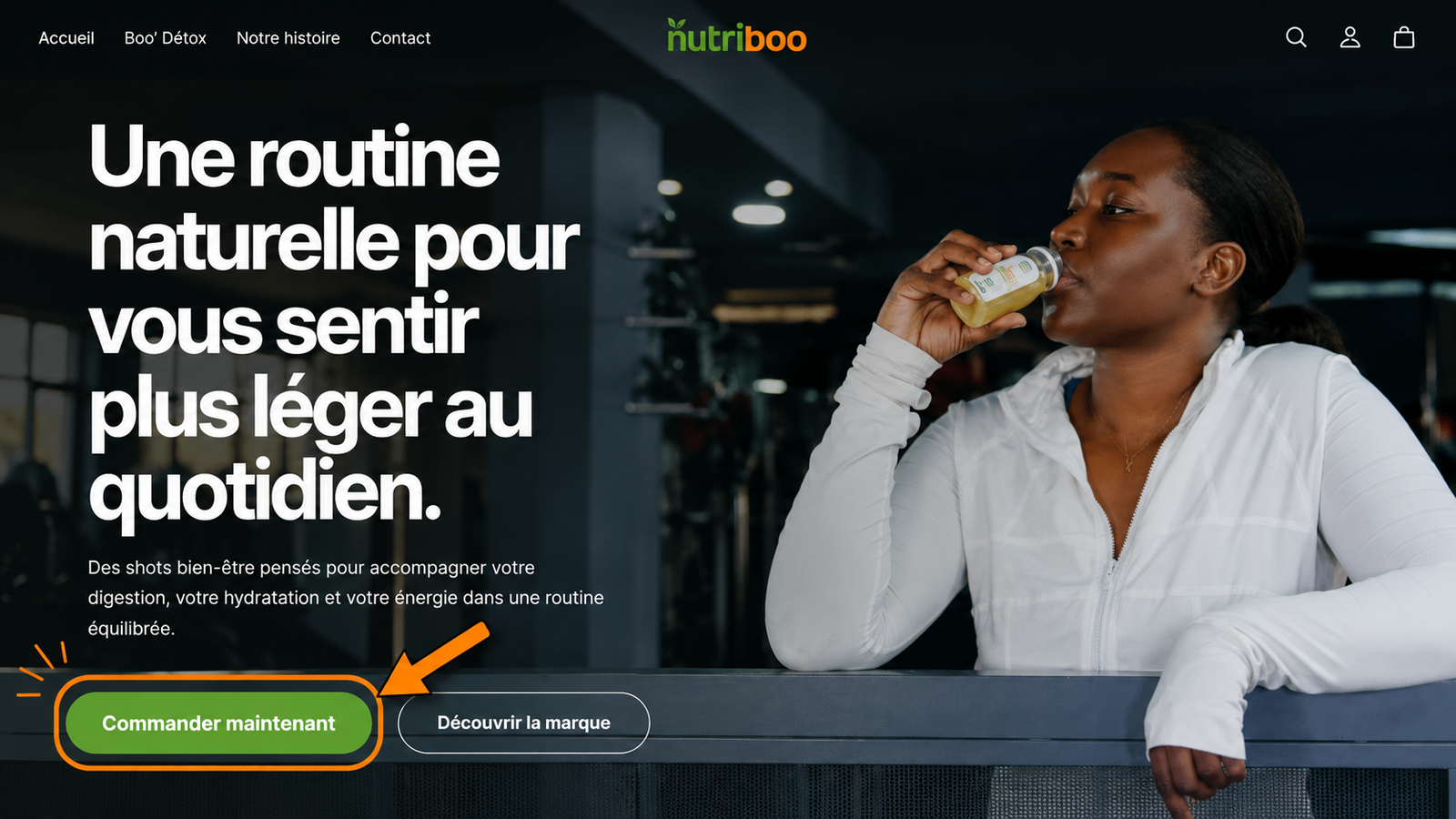 Cliquez sur Commander maintenant